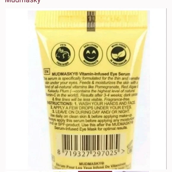 Bundle-Mudmasky vitamin Infused Eye Serum/mudmasky eye mask